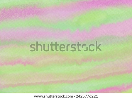 Abstract background illustration in watercolor green  Purple