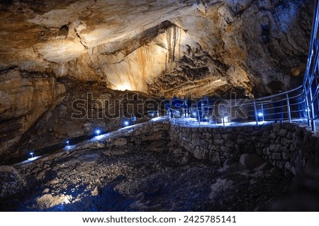 Vjetrenica is the largest cave in Bosnia and Herzegovina, and the most biodiverse cave in the world. Royalty-Free Stock Photo #2425785141