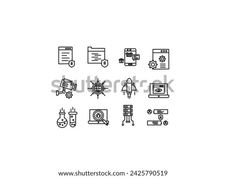 Business flat icons set. Meeting, partnership, business team, profit, company, management, planning, icons and more signs. 