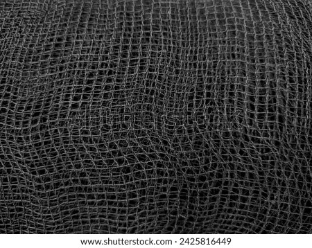 Black mesh texture background surface for plantation