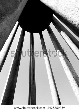 An image of a structure with a cylindrical design and its details ✅