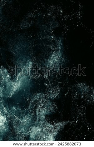 Abstract photograph of water liquid or star cluster for background or screensaver