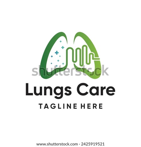 Lungs care logo design creative concept unique style Premium Vector Part 4