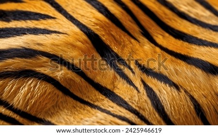 Background with tiger fur pattern .Nature and its design.