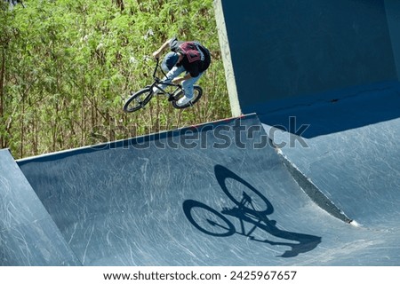 BMX, Bicycle Motocross on the skate park