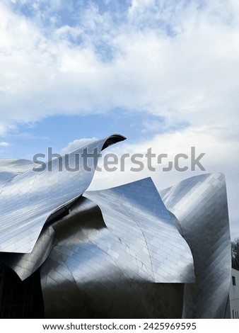 Architectural photography: stainless steel panel facade at Fisher Center