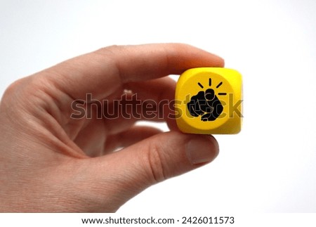 Hand with pointing finger at you dice symbolic icon communicating with loud YES you being shout and yell at you sign language silhouette background