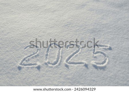 Happy new year 2025, winter holidays, figures in the snow, the year of the snake. background for the design.