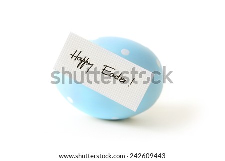 easter egg isolated on white background