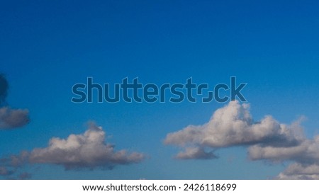 Close view of some cumulus, during a beautiful day