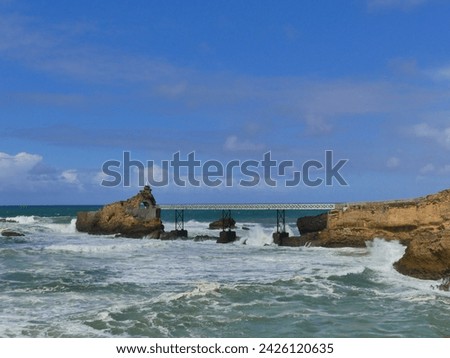 Beautiful landscape with the beach and rocks