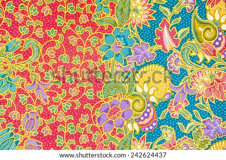 Pattern for traditional clothes include batik Royalty-Free Stock Photo #242624437
