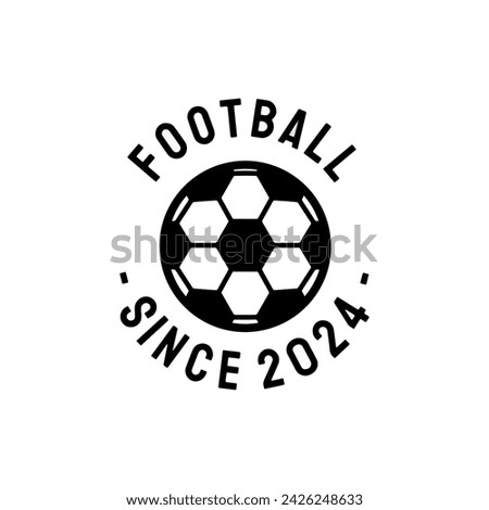 

Soccer and football balls for labels and emblems. Vector elements set. Football emblem,