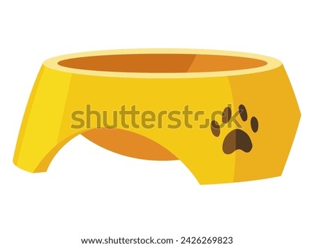 Dog accessories shop icons. Dog plate. Petshop supermarket. Pet accessory. Vector illustration in flat style clip art