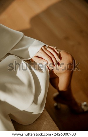 Bridal Ring, White Wedding, Diamond Ring stock photo