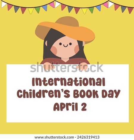 vector graphic of International Children’s Book Day ideal for International Children’s Book Day celebration.