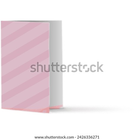 Creative concept cute greeting card isolated on plain background , suitable for your element scenes.