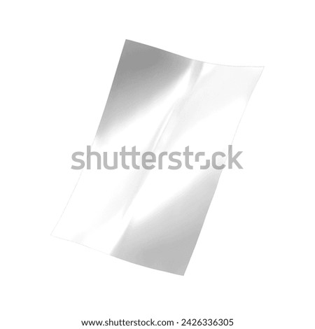 Creative concept blank white flyer isolated on plain background , suitable for your element scenes.