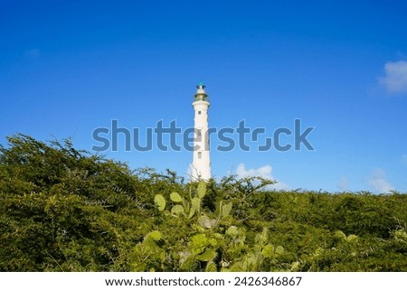 Beautiful view of historic California Lighthouse Aruba