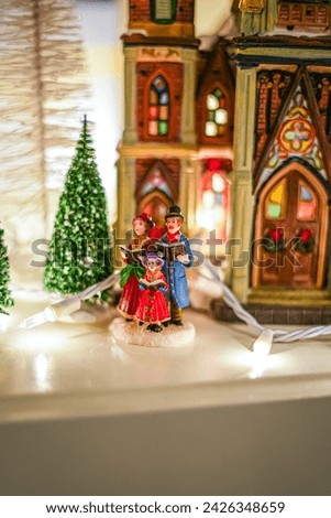 
Beautiful figurines illustrating the celebration of Christmas and the birth of Jesus Christ.