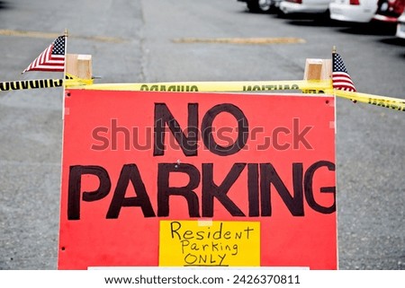 No Parking Zone: 4K Ultra HD Image of No Parking Sign