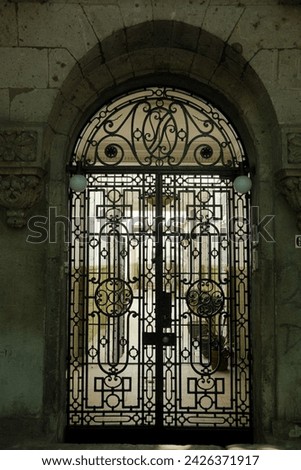 Iron gate on the streets of Mexico City