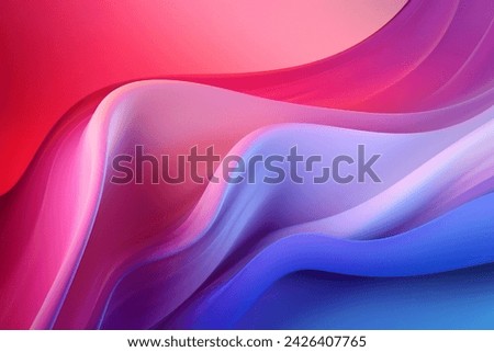 Abstract waves shape glowing in ultraviolet spectrum. Background for banner, backdrop or texture for 3D mapping