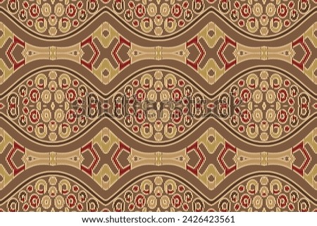 Motif folklore pattern Seamless Scandinavian pattern Motif embroidery, Ikat embroidery vector Design for Print figure tribal ink on cloth patola sari Royalty-Free Stock Photo #2426423561