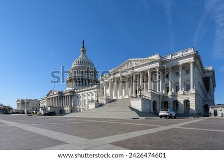 The United States Capitol building and its surroundings, Washington DC, USA