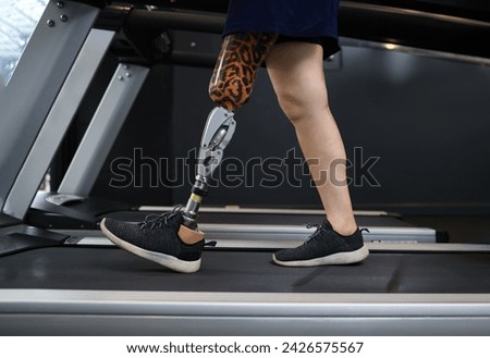 Wonder Disabled People Lifestyle in Fitness, strong woman healthy and powerful