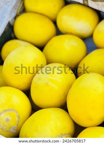 Yellow Melon - Testy Fruit  Royalty-Free Stock Photo #2426705817