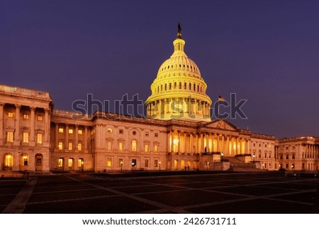 United States Capitol Building at Sunrise, Washington D.C.