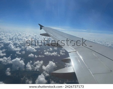 Picture from window of airplane