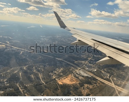 Picture from window of airplane