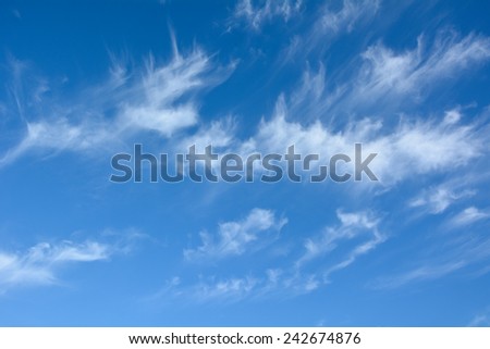 Blue Summer Sky with Clouds