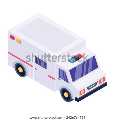 Transport And Vehicles Isometric illustration vector icon which can easily modify or edit