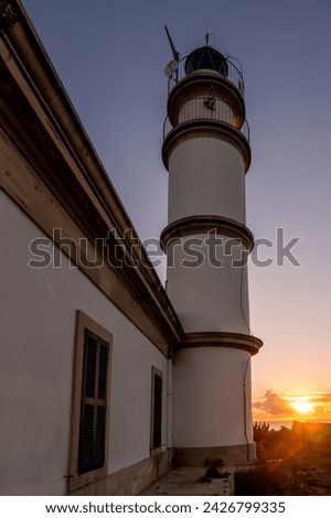 The lighthouse present at sunrise to say good morning