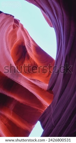 lower antelope canyon view in the morning