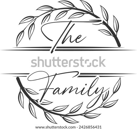 Family Monogram 11 - Family Monogram Illustration