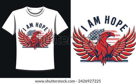 Eagle Hope Tee: Soar with optimism in this striking design, embodying strength and freedom. Inspire hope with every wear
