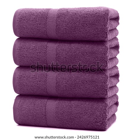 Indulge in the ultimate luxury with our set of 4 bath towels. The image captures the essence of the full terry and hamp design, promising a plush and stylish addition to your home.