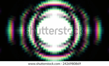 Abstract background. Glitched effect. Digital noise. Colorful electronic pixel flicker illumination mosaic spreading on black white creative art.
