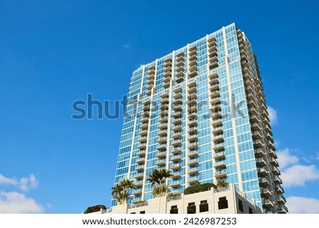 Downtown Tampa. Buildings that are located in downtown Tampa, are iconic for their shapes and very modern architecture.