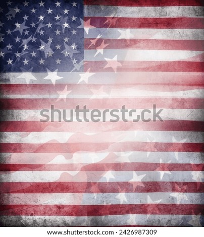 Grungy stars and stripes of the American flag