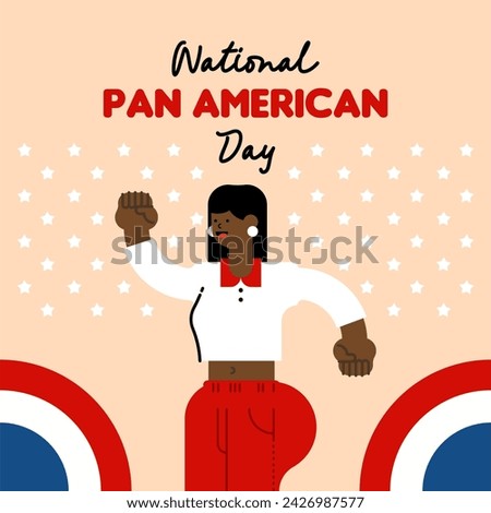 Pan American Day Illustration Background.  First International Conference of American States Background