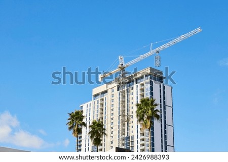 
Building under construction, Tampa Bay is growing very fast, buildings are being built every day.