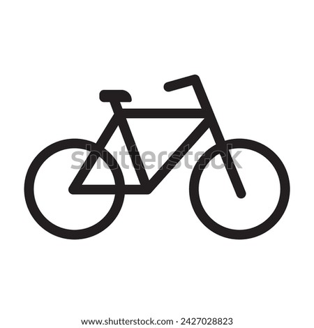 Bicycle icon bike vector symbol, Modern and editable bicycle icon.