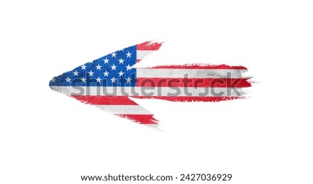 American Flag Arrow icon symbol design Royalty-Free Stock Photo #2427036929
