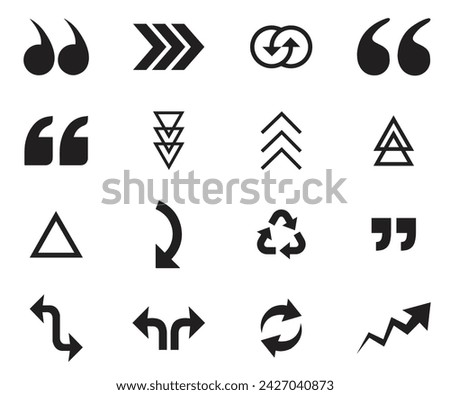 best vector graphic is a set of arrow icons