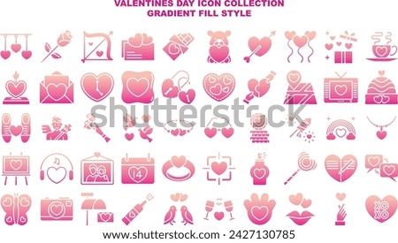 1 pack of valentines day icons in 